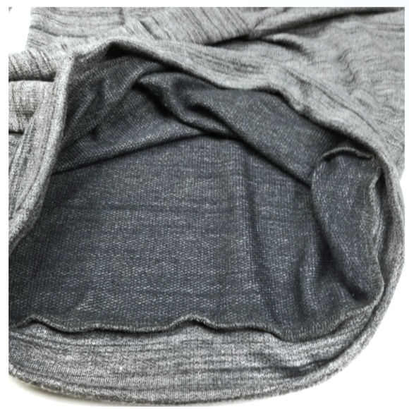 Lirola Grey Cowl Neck Sweater w/ Built in Scarf Sash Belt Sz Small - Picture 8 of 8